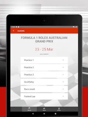 Formula 2023 Calendar android App screenshot 0