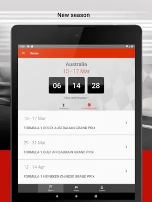 Formula 2023 Calendar android App screenshot 5